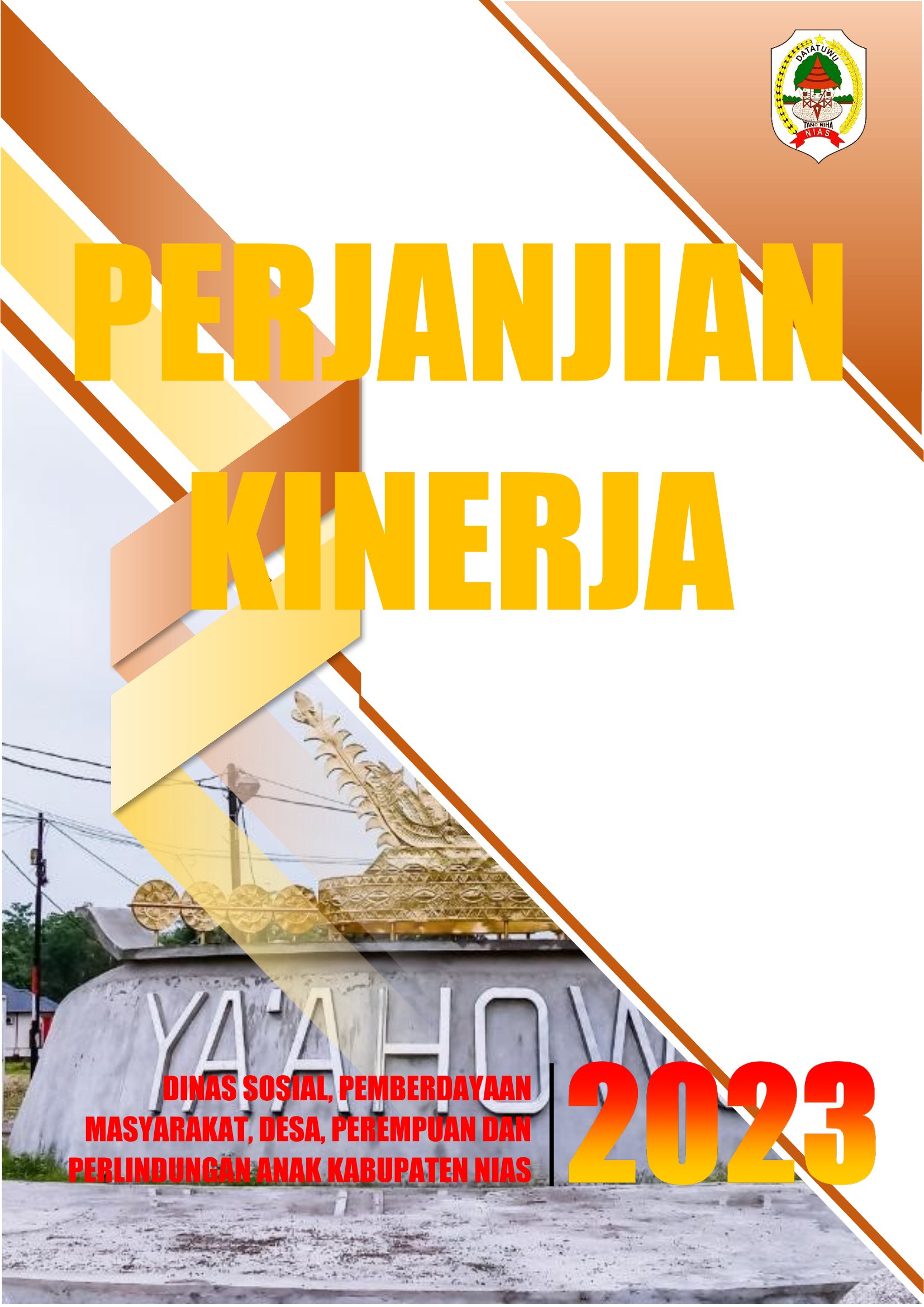 PK Tahun 2023 - Dinas Sosial, Pemberdayaan Masyarakat, Desa, Perempuan dan Perlindungan Anak Kabupaten Nias